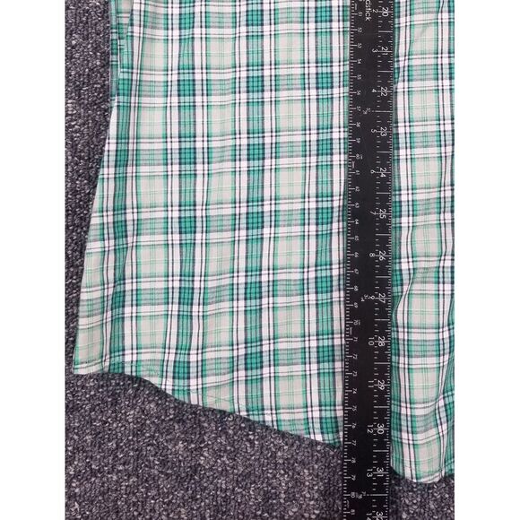 Wrangler Button Up Shirt Men's 2XL Green Pearl Snap Short Sleeve Rancher Western - Picture 7 of 8